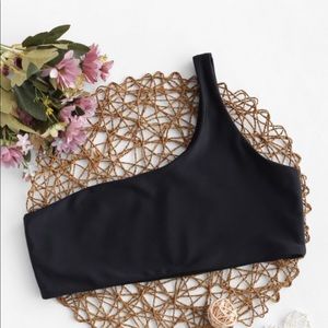 One shoulder bikini top